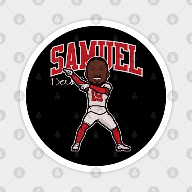 Deebo Samuel San Francisco Toon Magnet by Chunta_Design